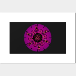 Purple and Pink Kaleidoscope Passion | Cherie's Art Posters and Art